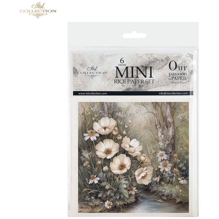 ITD COLECȚIE MINI HÂRTIE DE OREZ C-CT 6PCS 14.8X14.8CM - RSM238 - Imagine 1